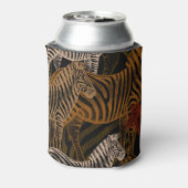 アフリカンサファリ：ゼブラヴィンテージデザイン 缶クーラー (缶裏面)