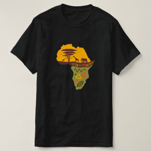アフリカンサファリ メンズTシャツ Tシャツ (デザイン正面)