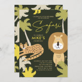 アフリカンサファリ ワイルドパーティー 招待状 (正面/裏面)