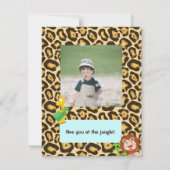 アフリカンサファリ - 1歳の誕生日パーティー招待状 招待状 (裏面)