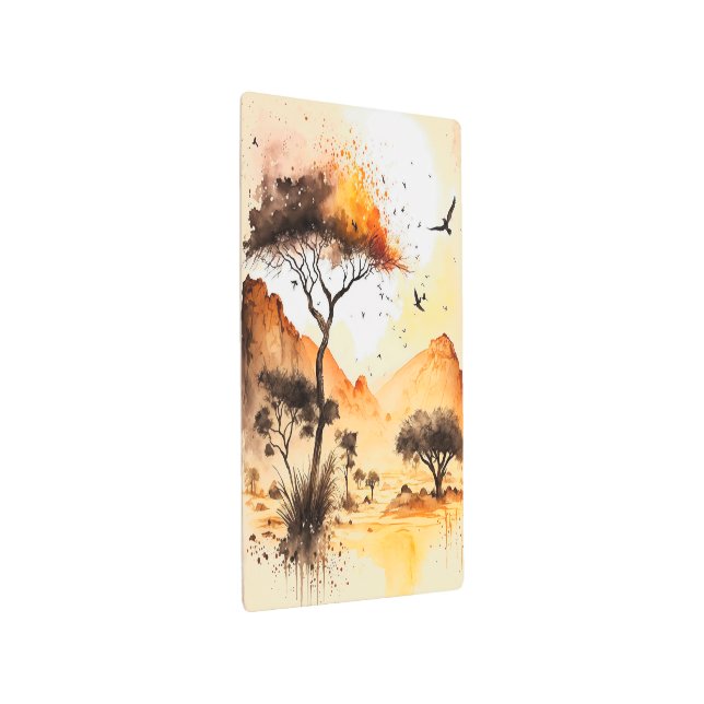 アフリカンサンセットサファリウォールアート メタルプリント (3/4)