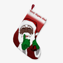 アフリカンサンタストッキングカスタムストッキング スモールクリスマスストッキング