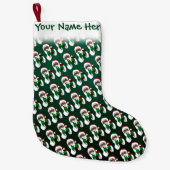 アフリカンサンタストッキングカスタムストッキング スモールクリスマスストッキング (正面)