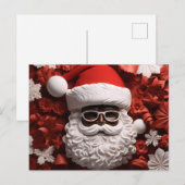アフリカンサンタブラッククロースメラニンクリスマスクリスマス シーズンポストカード (正面/裏面)