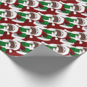 アフリカンサンタラッピング紙クリスマス紙 ラッピングペーパー (角)