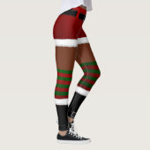 アフリカンサンタレギンスおもしろいクリスマスレギンス レギンス (右)
