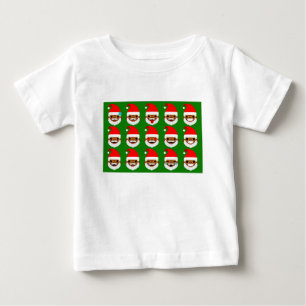 アフリカンサンタ絵文字 ベビーTシャツ