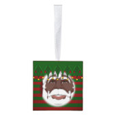 アフリカンサンタ装飾あなたの写真はこちらオーナメント キューブオーナメント (右)