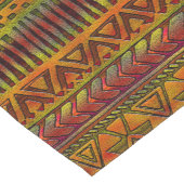 アフリカンジャングルトライバルパターンプリント ショートテーブルランナー (コーナー)