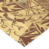 アフリカンジャングルモチーフプリント ショートテーブルランナー (コーナー)