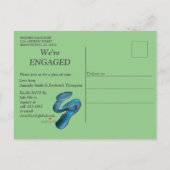 アフリカンジャングル招待状はがき インビテーションポストカード (裏面)