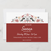 アフリカンスタイル 招待状 (正面)