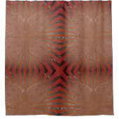 アフリカンゼブラプリント：アートとカルチャーの融合 シャワーカーテン (正面)