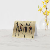 アフリカンダンスグループ1 カード (黄色い花)