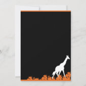 アフリカンテーマパーティーの招待状 招待状 (裏面)