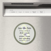アフリカンデイジーレモンシンフォニー Save the Date マグネット (インサイチュ (食洗機))
