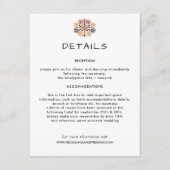 アフリカンデコ結婚ーの情報ゲスト エンクロージャーカード (正面)