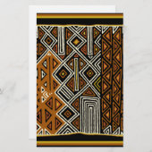 アフリカントライバルクバデザイン 便箋 (正面/裏面)