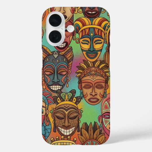 アフリカントライバルマスク Case-Mate iPhoneケース (裏面)