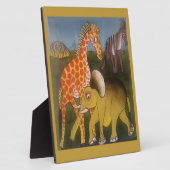 アフリカントリオアートプリント フォトプラーク (側面)