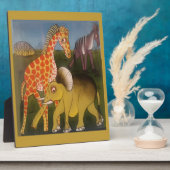 アフリカントリオアートプリント フォトプラーク (側面)