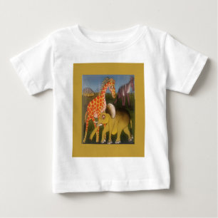 アフリカントリオアートプリント ベビーTシャツ