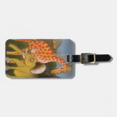 アフリカントリオアートプリント ラゲッジタグ (正面横)