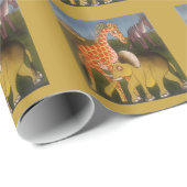 アフリカントリオアートプリント ラッピングペーパー (ロールコーナー)