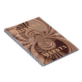 アフリカンハクナマタタフラクタルアートプリント/グラフィック ノートブック (右側)