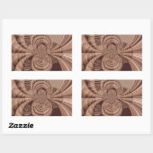 アフリカンハクナマタタフラクタルアートプリント/グラフィック 長方形シール (シート)