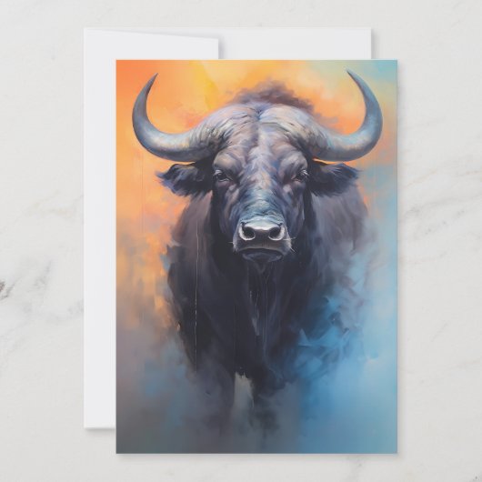 アフリカンバッファローサファリポートレート シーズンカード (正面)