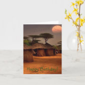 アフリカンビレッジ カード (黄色い花)