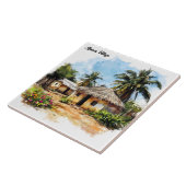 アフリカンビレッジ タイル (側面)