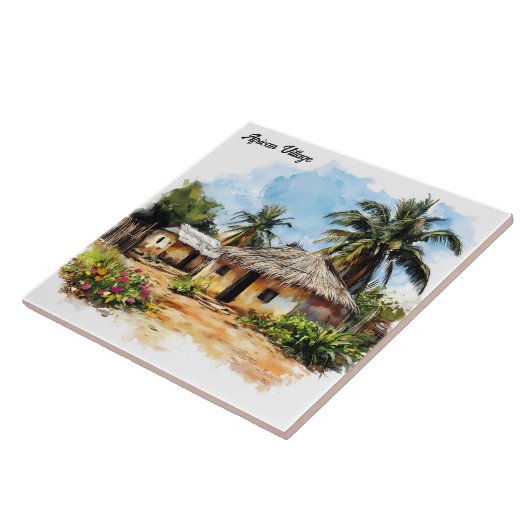 アフリカンビレッジ タイル (側面)