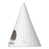 アフリカンピグミーハリネズミかわいい動物 – 誕生日 パーティーハット (右)