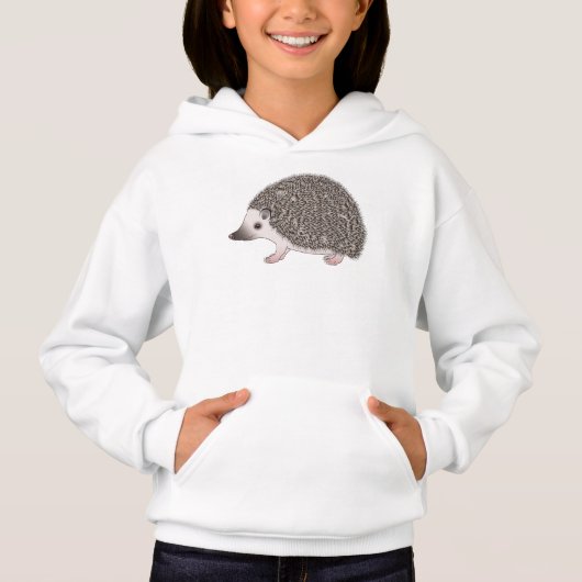 アフリカンピグミーハリネズミかわいい漫画イラストレーション (正面)