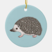 アフリカンピグミーハリネズミかわいい漫画イラストレーション セラミックオーナメント (正面)