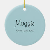 アフリカンピグミーハリネズミかわいい漫画イラストレーション セラミックオーナメント (裏面)