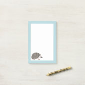 アフリカンピグミーハリネズミかわいい漫画イラストレーション ポストイット (デスク上)