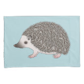 アフリカンピグミーハリネズミかわいい漫画イラストレーション 枕カバー (正面右)