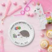 アフリカンピグミーハリネズミ動物 – ハッピーバースデー ペーパープレート (パーティー)