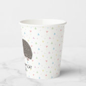 アフリカンピグミーハリネズミ動物 – ハッピーバースデー 紙コップ (左)