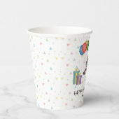 アフリカンピグミーハリネズミ動物 – ハッピーバースデー 紙コップ (右)