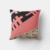 アフリカンピンクパターンミックス クッション (裏面)