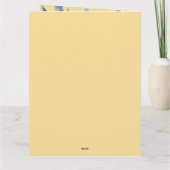 アフリカンフェアリーありがとうティール（緑がかった色）金ゴールドピンクプリンセス カード (裏面)