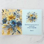 アフリカンフェアリー サンキュー ターコイズゴールドピンクプリンセス カード (内部)