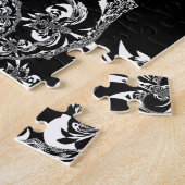 アフリカンブラック&ホワイトアートプリント ジグソーパズル (側面)