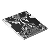 アフリカンブラック&ホワイトアートプリント ノートパッド (アングル)