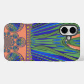 アフリカンブルーパープル装飾美術デザインプリント Case-Mate iPhoneケース (裏面 (横))