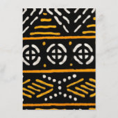 アフリカンプリントのメニューカード メニュー (裏面)